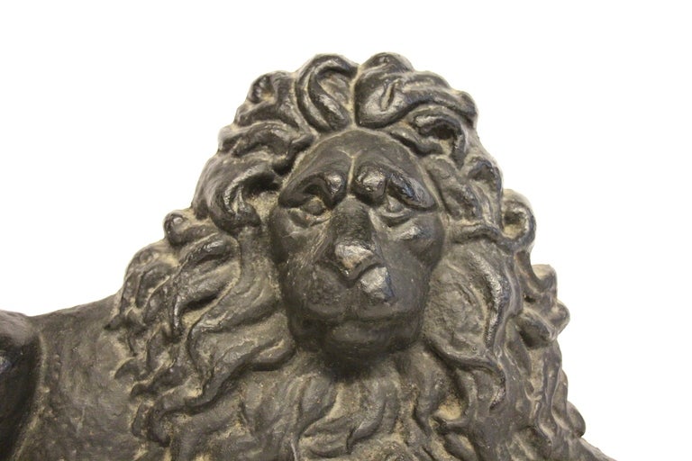 Victorian Cast Iron Recumbent Lion