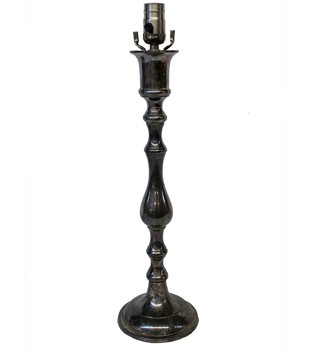19th Century Candlestick Table Lamp
