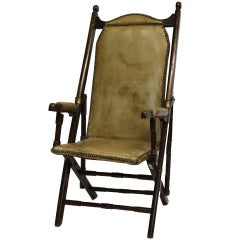 Leather Campaign Chair