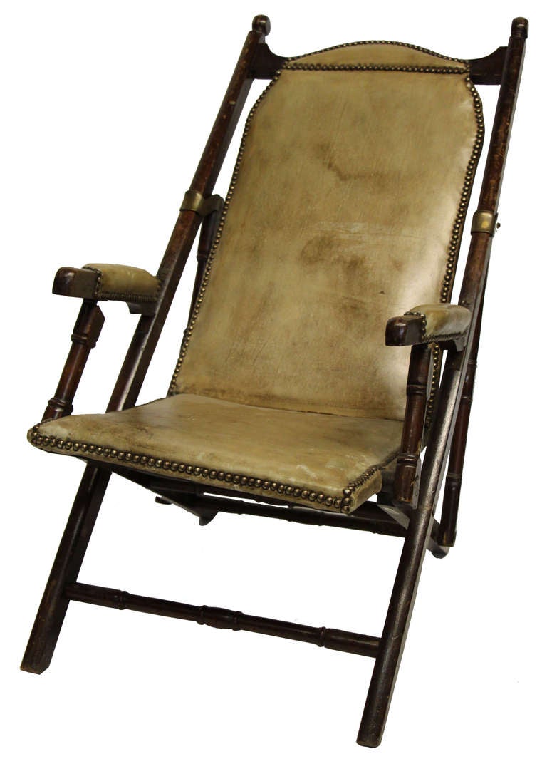 Leather Campaign Chair