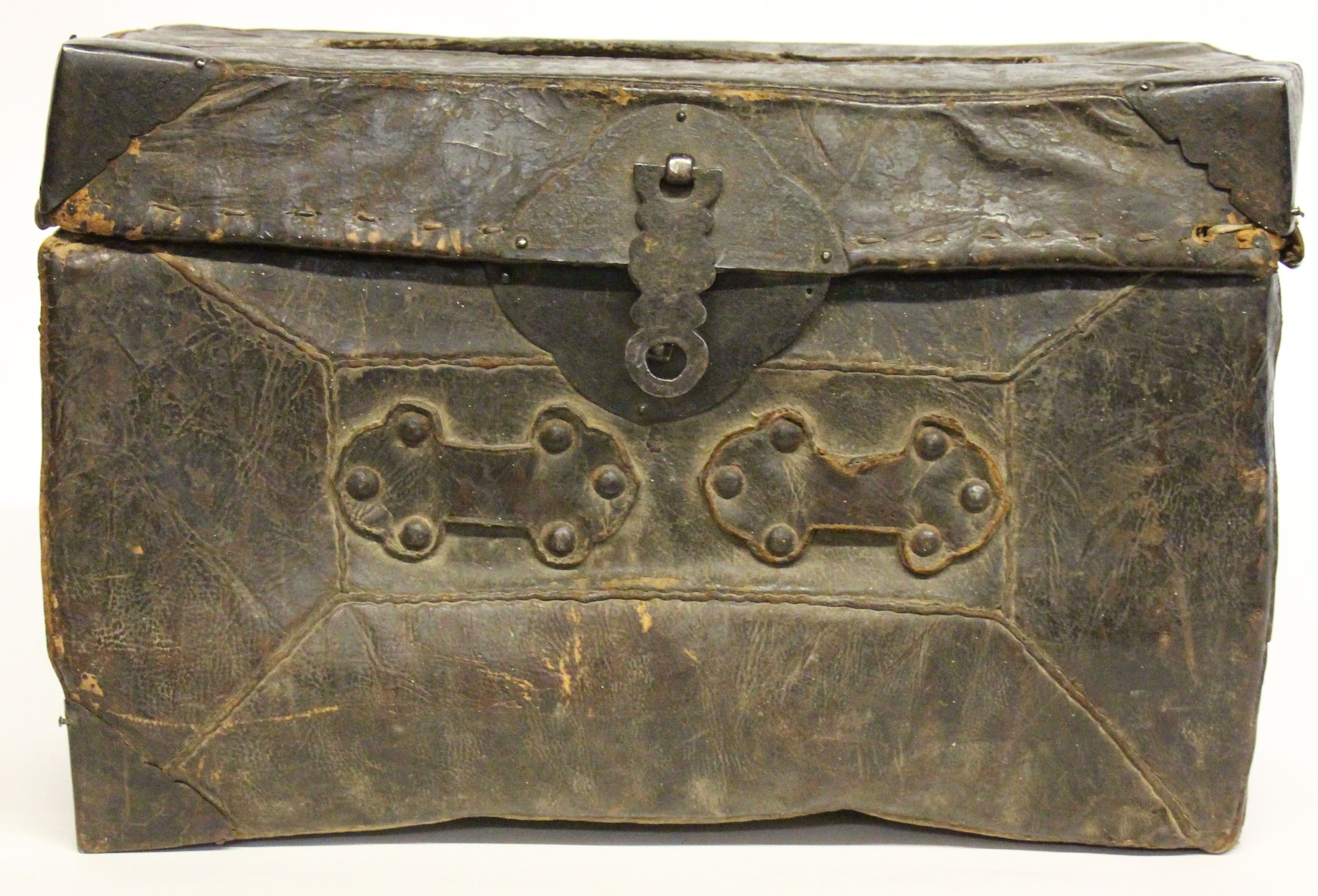 African Leather Trunk