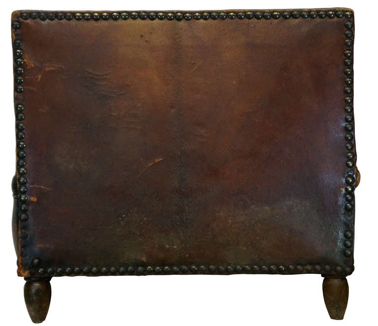 Moorish 19th Century Moroccan-Style Leather Daybed