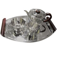 Vintage Art Deco Sterling Silver Tea Set