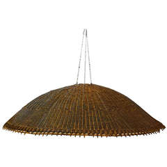 Oversized Woven Rattan Hanging Lamp Shade