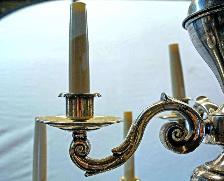 Dutch Baroque Style Brass Two-Tier Twelve-Light Chandelier For Sale 3