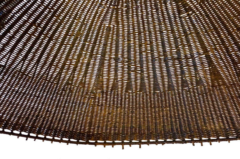 Unknown Oversized Woven Rattan Hanging Lamp Shade