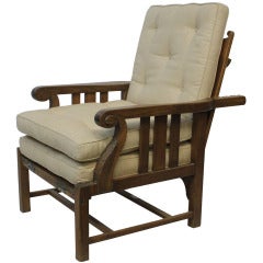 English Steamer Chaise Lounge