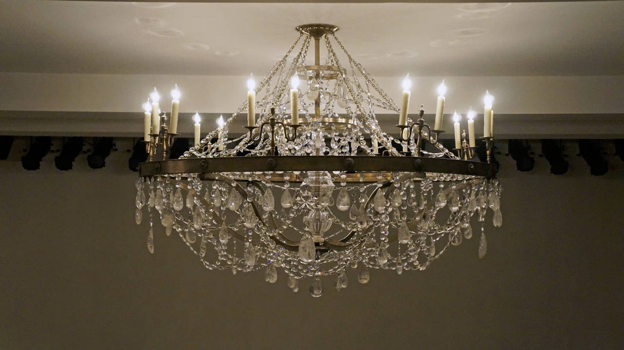 Trio of Ralph Lauren Women's Collection Fall 2015 Fashion Show Chandeliers 2