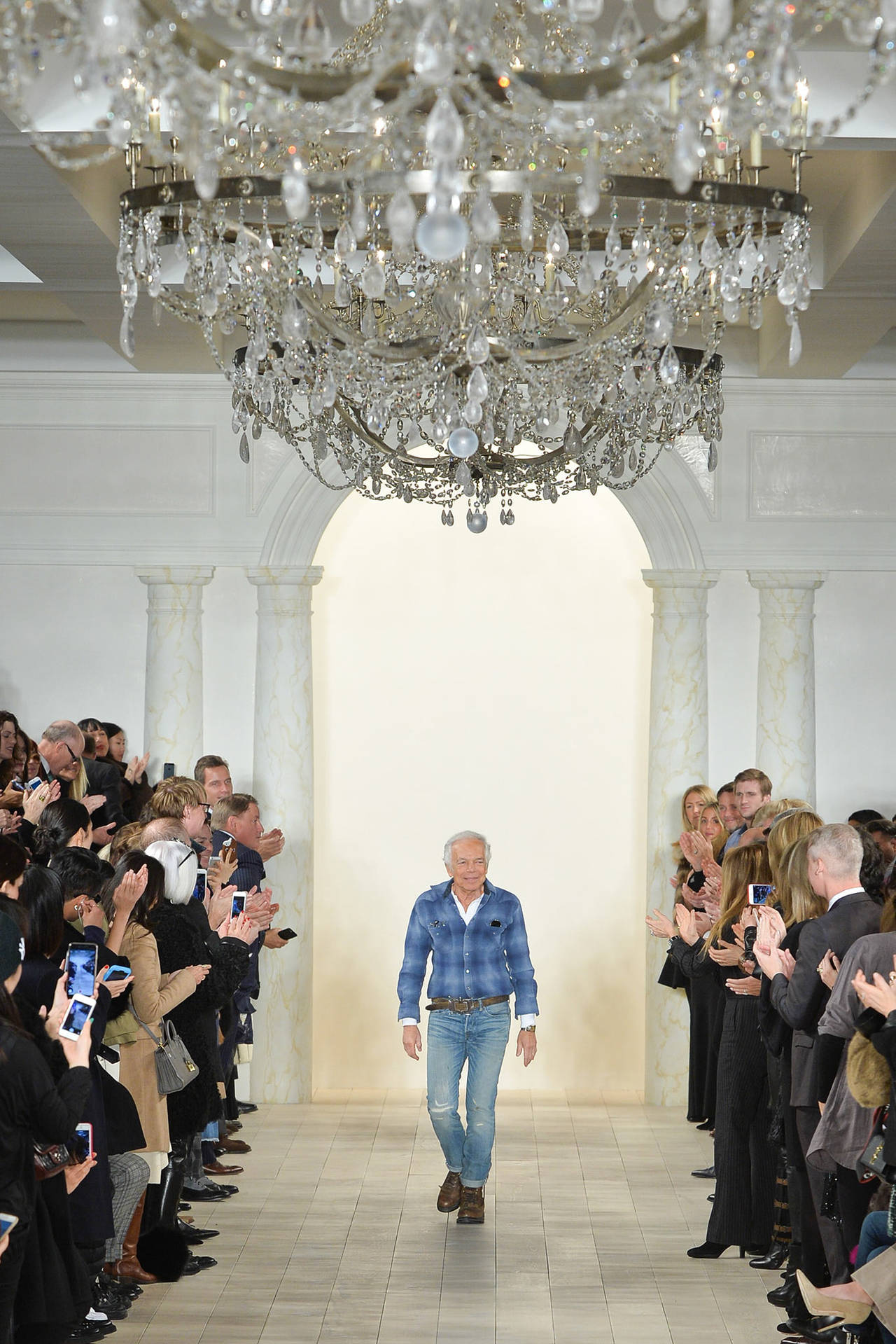 Trio of Ralph Lauren Women's Collection Fall 2015 Fashion Show Chandeliers 5