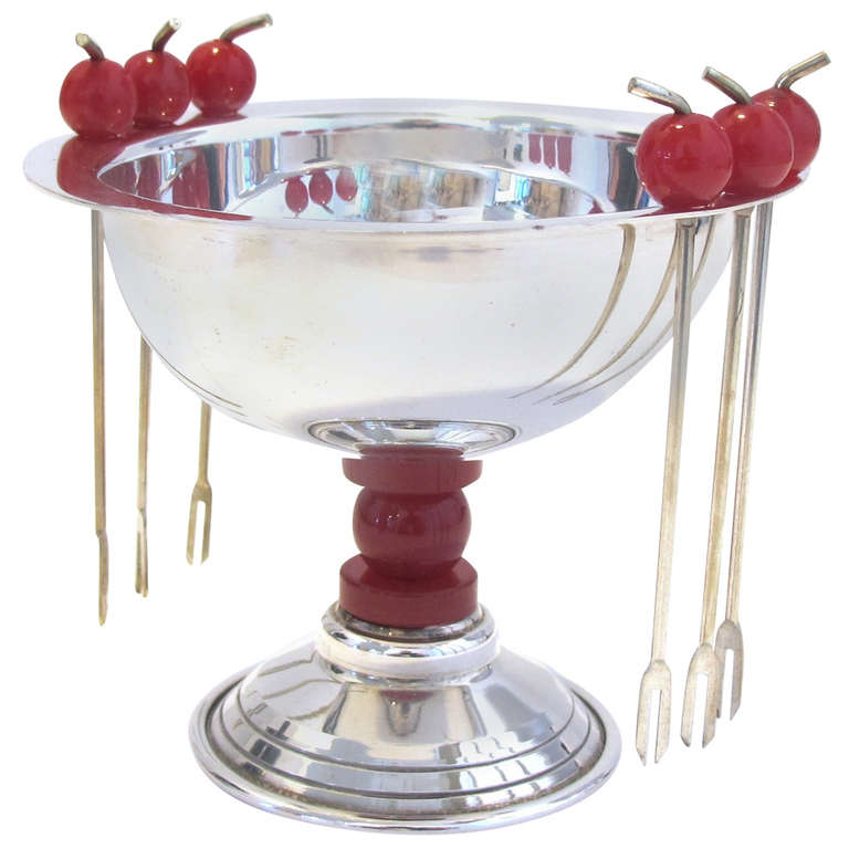 Art Deco "Cup" and Cocktail Picks