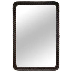 Wall Mirror with Bolted Iron Frame 7