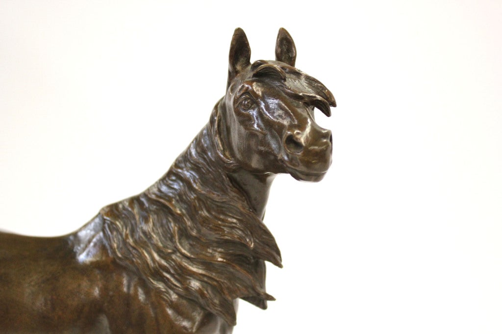 19th Century Bronze Horse by Leon Bureau