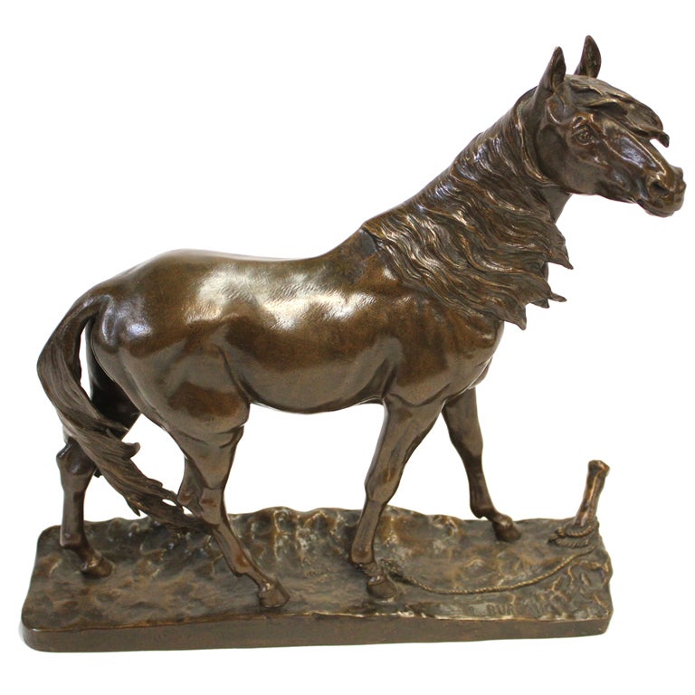 Bronze Horse by Leon Bureau