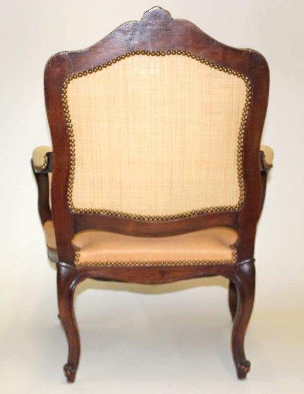 Pair of French Louis XV Style Fauteuil For Sale 2