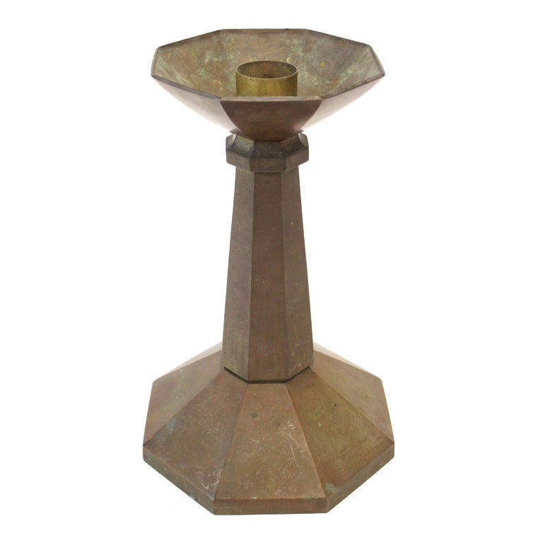 Large Art Deco Candleholder For Sale