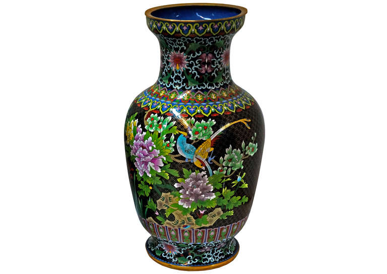 19th Century Pair of Colorful Chinese Vases