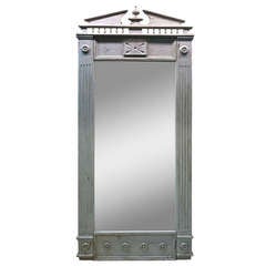 Jacobean Style Wooden Full-Length Mirror