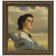 Portrait of a lady by Félix Laurent
