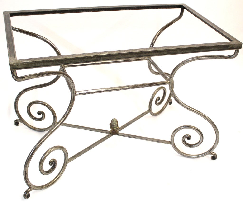 Iron Scroll Table Base