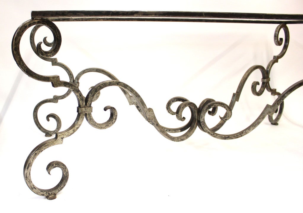 Iron Scroll Table Base