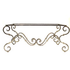 Iron Scroll Table Base