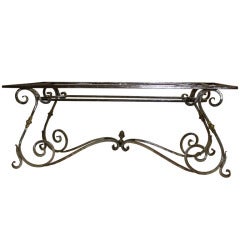 Iron Scroll Table Base