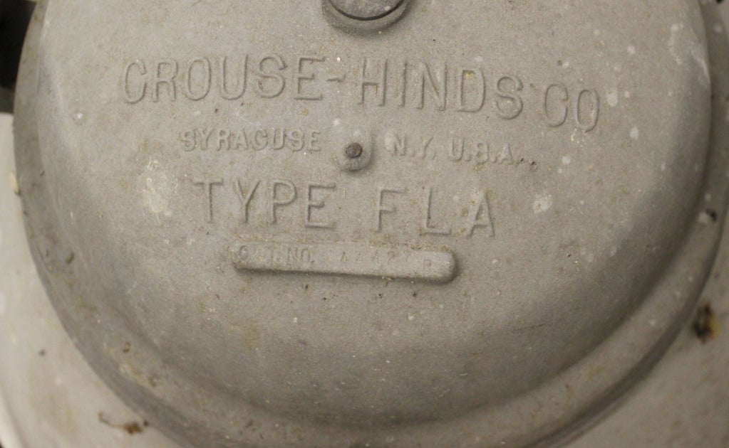 Set of Three Vintage Crouse Hinds Industrial Lights 1