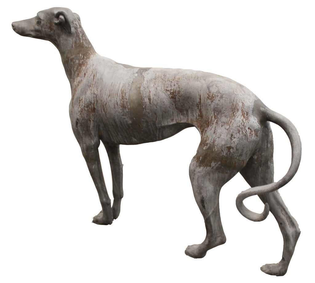 20th Century Cast Whippet Dog Statue