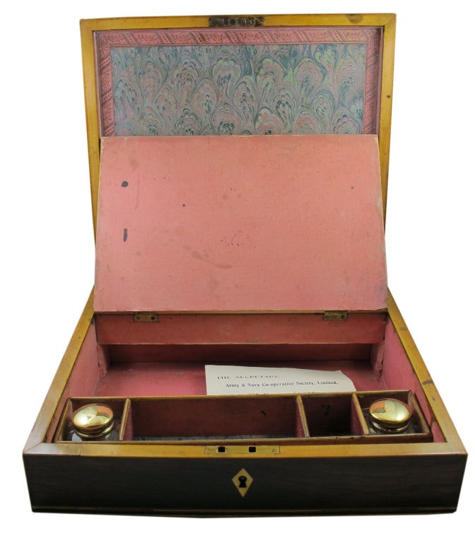 Georgian Tunbridge Ware Wooden Desk 1