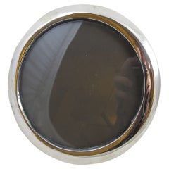 Antique Sterling Silver Round Frame