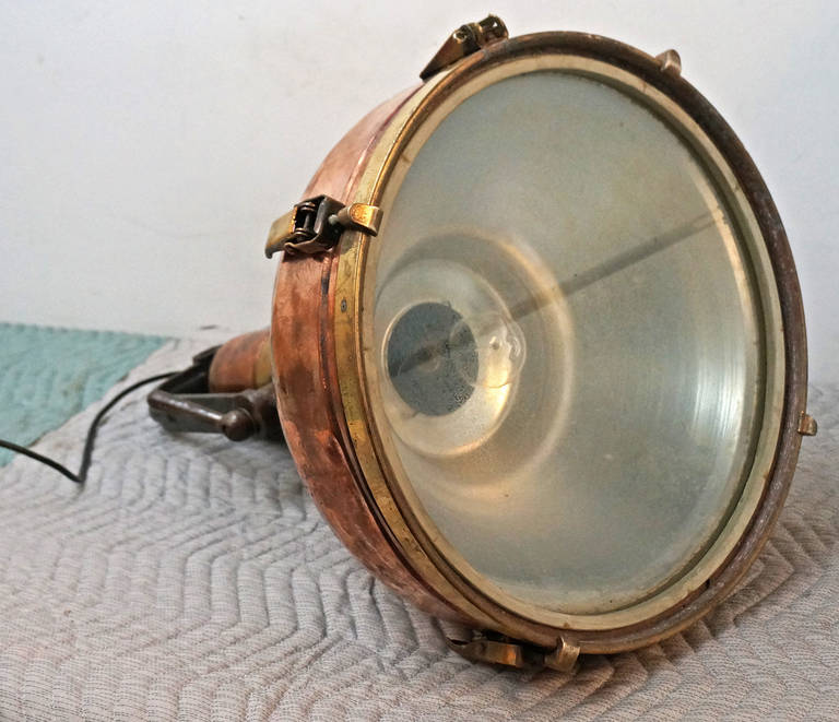 Set of Six 19th Century Copper and Brass Pendant Lights 2