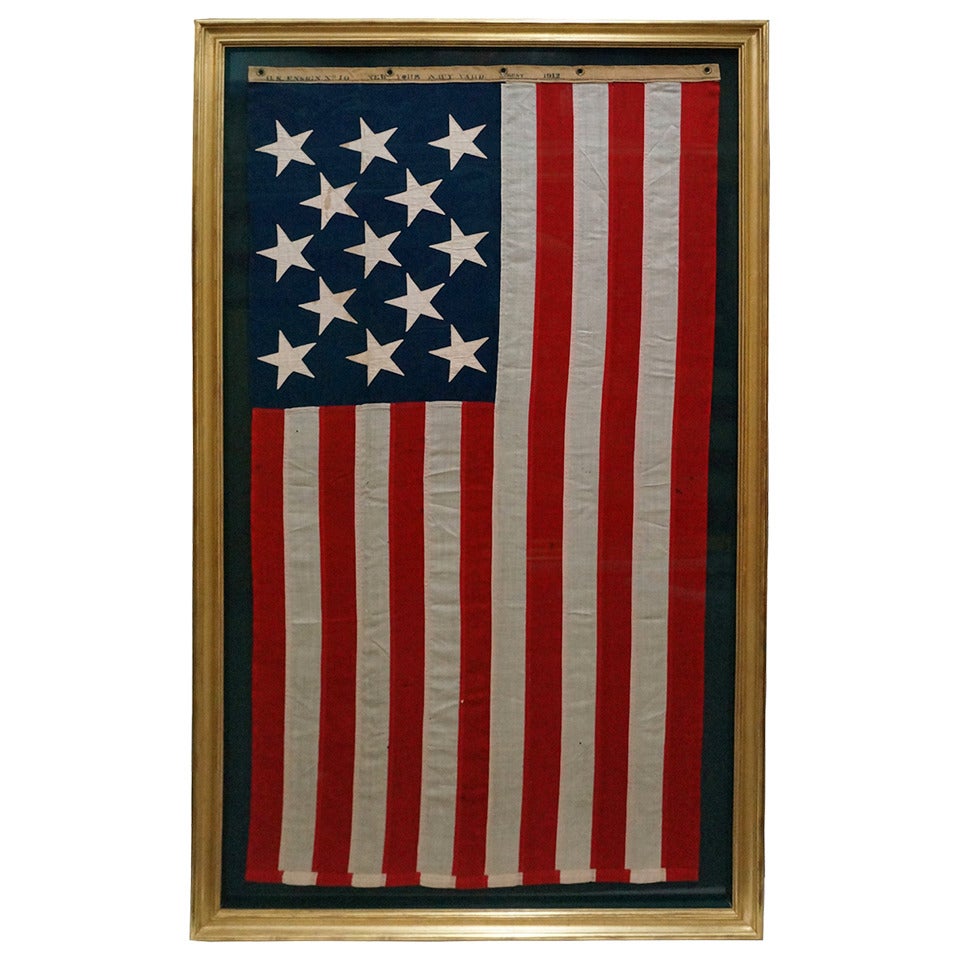 13-Star Brooklyn Navy Yard American Flag For Sale