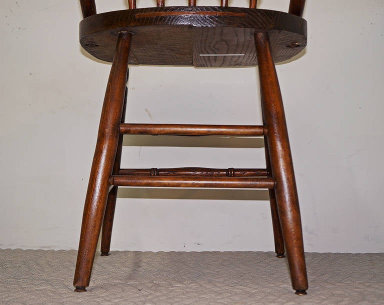 Shaker Oak Pressed Back Chairs For Sale