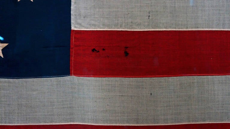35 Star Civil War Period American Flag In Good Condition For Sale In New York, NY