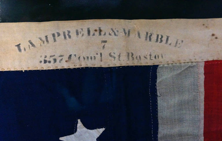 Lamprell & Marble 13-Star American Flag In Good Condition For Sale In New York, NY