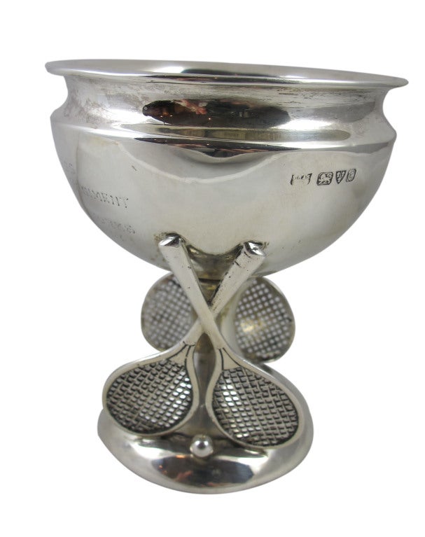 Sterling Silver Tennis Trophy Cup