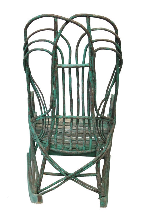 twig rocking chair