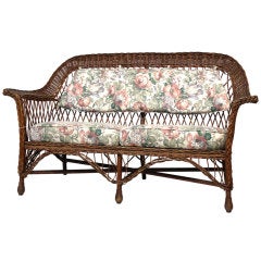 Wicker Settee