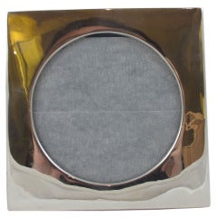 Antique Sterling Silver Frame with Round Center