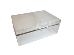 Antique Sterling Silver Domed Box