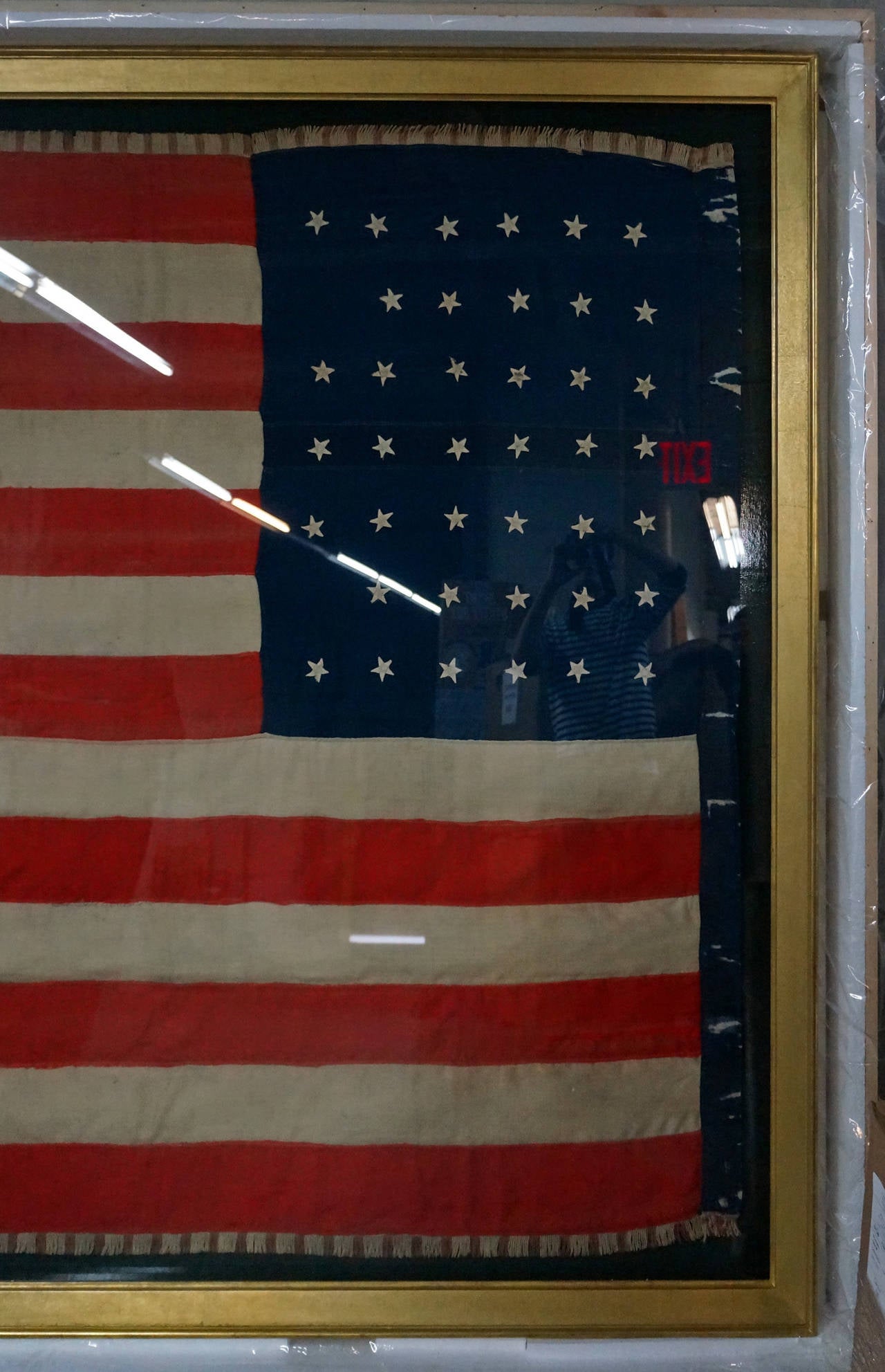 Rare Indian War Period Union Infantry Battle Flag with 40 Stars In Good Condition In New York, NY
