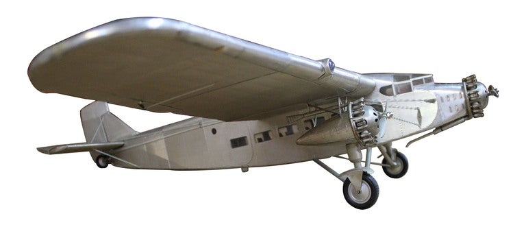 Authentic model of the classic Tri Motor once manufactured by Ford Motors Company. Appropriately scaled and detailed to replicate this pioneering aircraft.