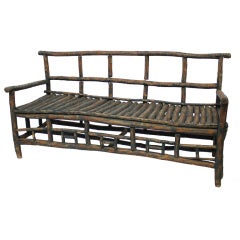 Rustic Twig Bench