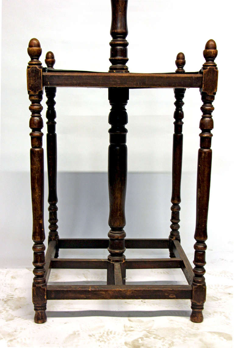 Edwardian Coat and Hat Rack with Umbrella Stand In Good Condition In New York, NY