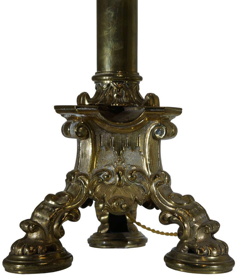 Art Deco 20th Century Bronze Table Lamp For Sale