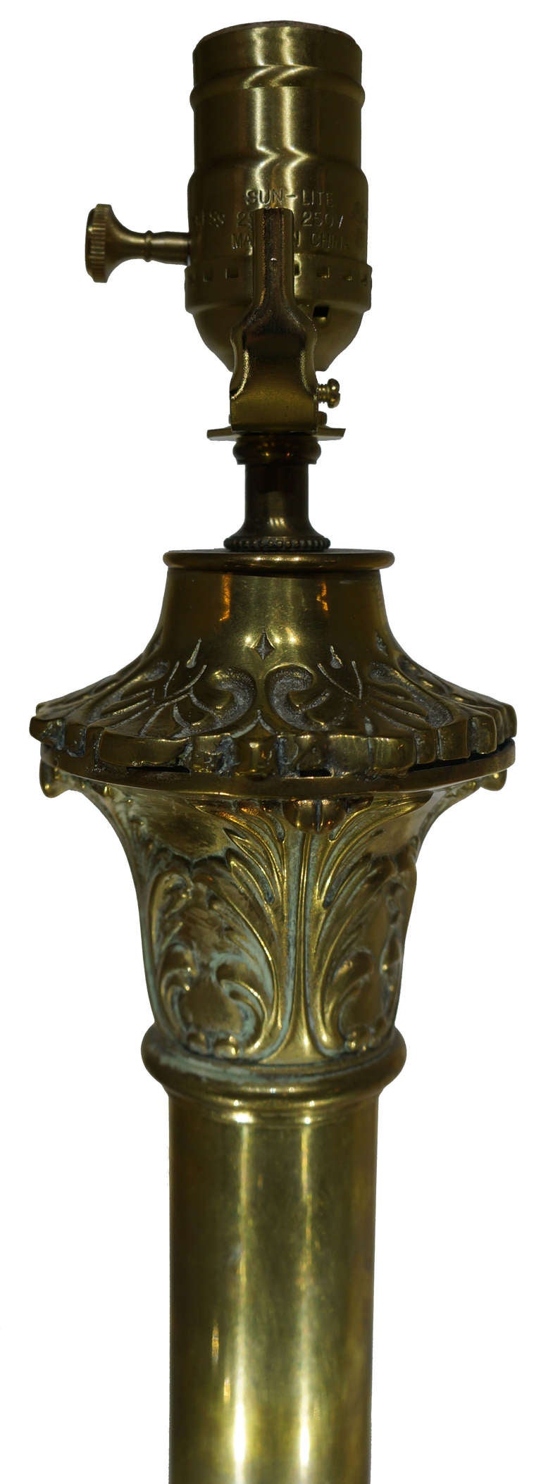 Unknown 20th Century Bronze Table Lamp For Sale