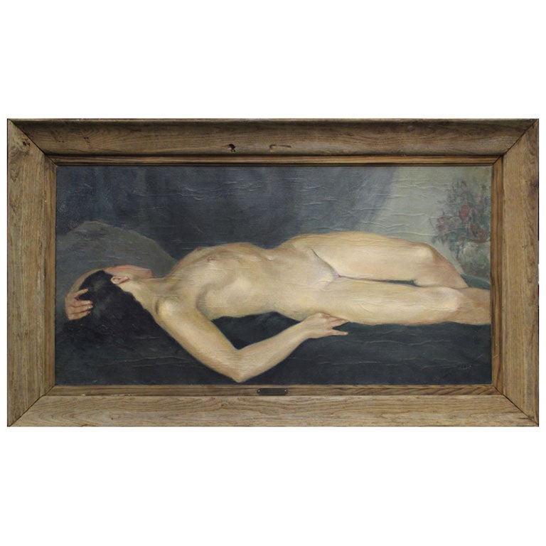 Reclining Nude by Yves Diey