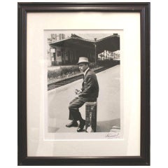 Silver Print of Frank Sinatra by Luc Fournol