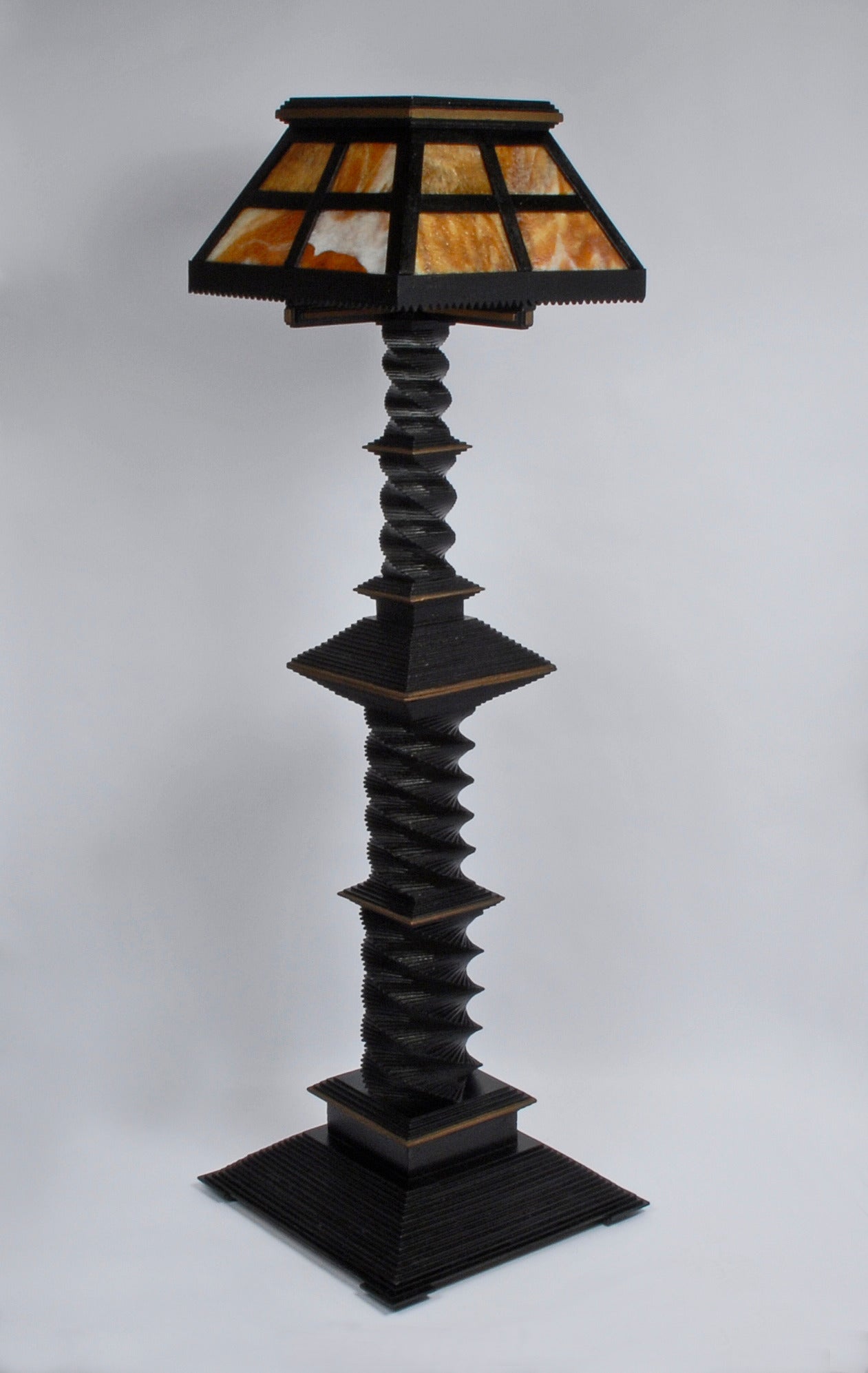 American Mission Inspired Floor Lamp, 1920s