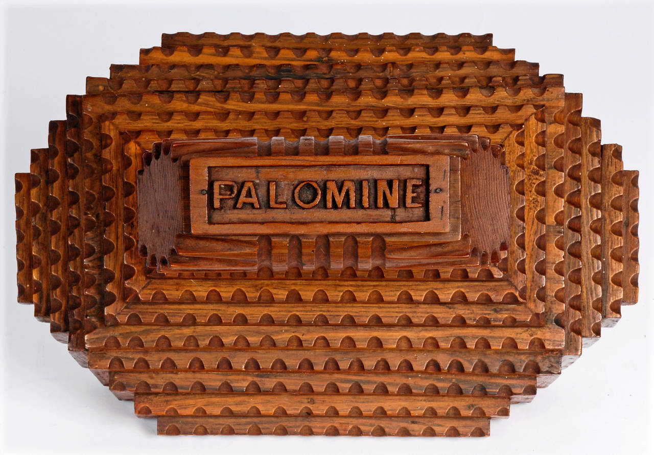 Mid-20th Century ‘Pal O Mine’ Inscribed Box with Scroll Top For Sale